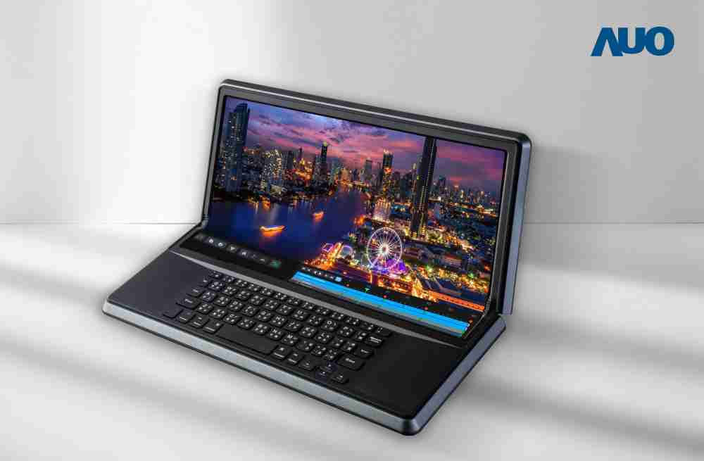 口袋牛店14.6吋Micro LED折迭显示屏幕，，，，搭配半径4mm的弯折绞炼，，以及高画素、、、高亮度、、高对比度的显示技术特点，，，，即便在大视角下仍保有绝佳色相与亮度